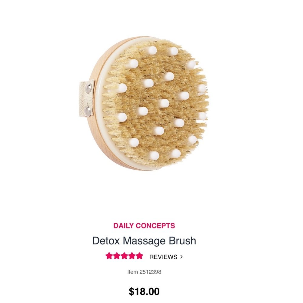 Daily detox massaging brush